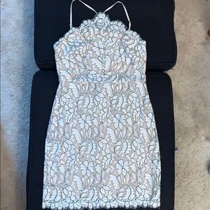 Ivory lace lulus bodycon dress